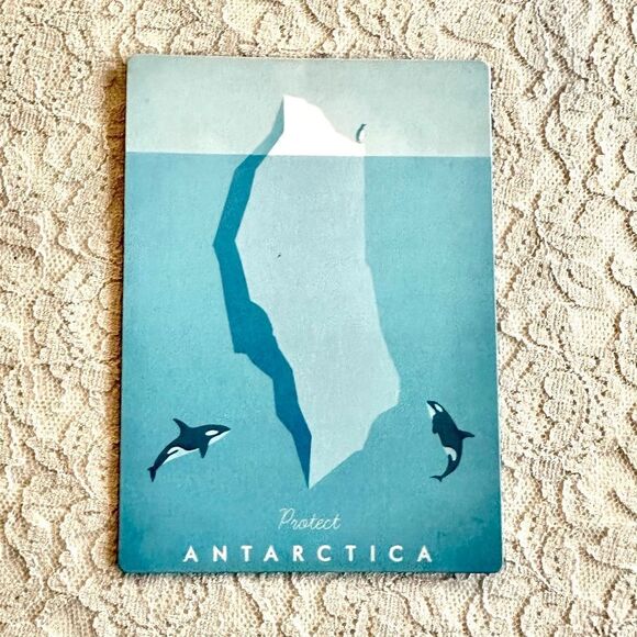 Protect Antarctica Magnet with Orcas - Picture 5 of 7